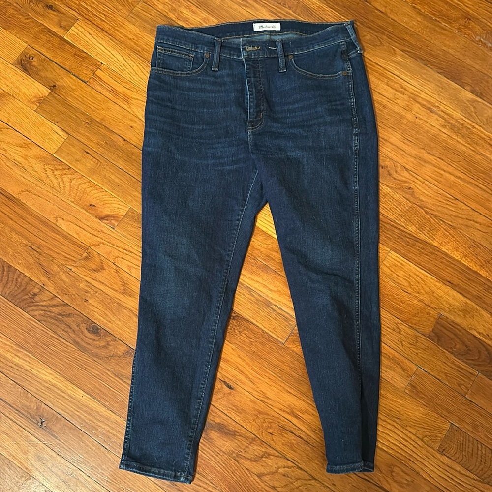 Madewell Dark Wash skinny jeans high rise